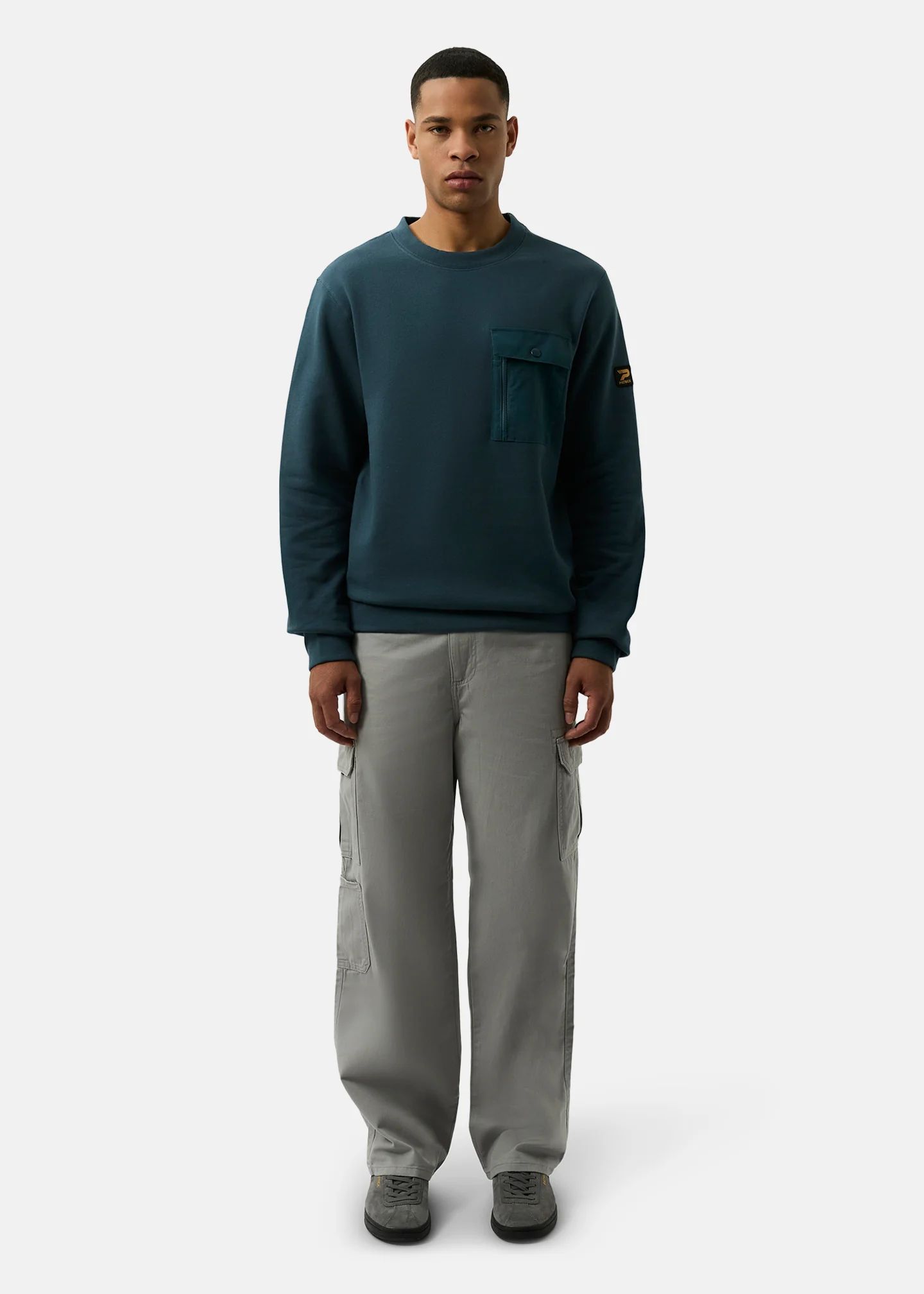 Archie Crew Sweat - Dark Blue - Image 3