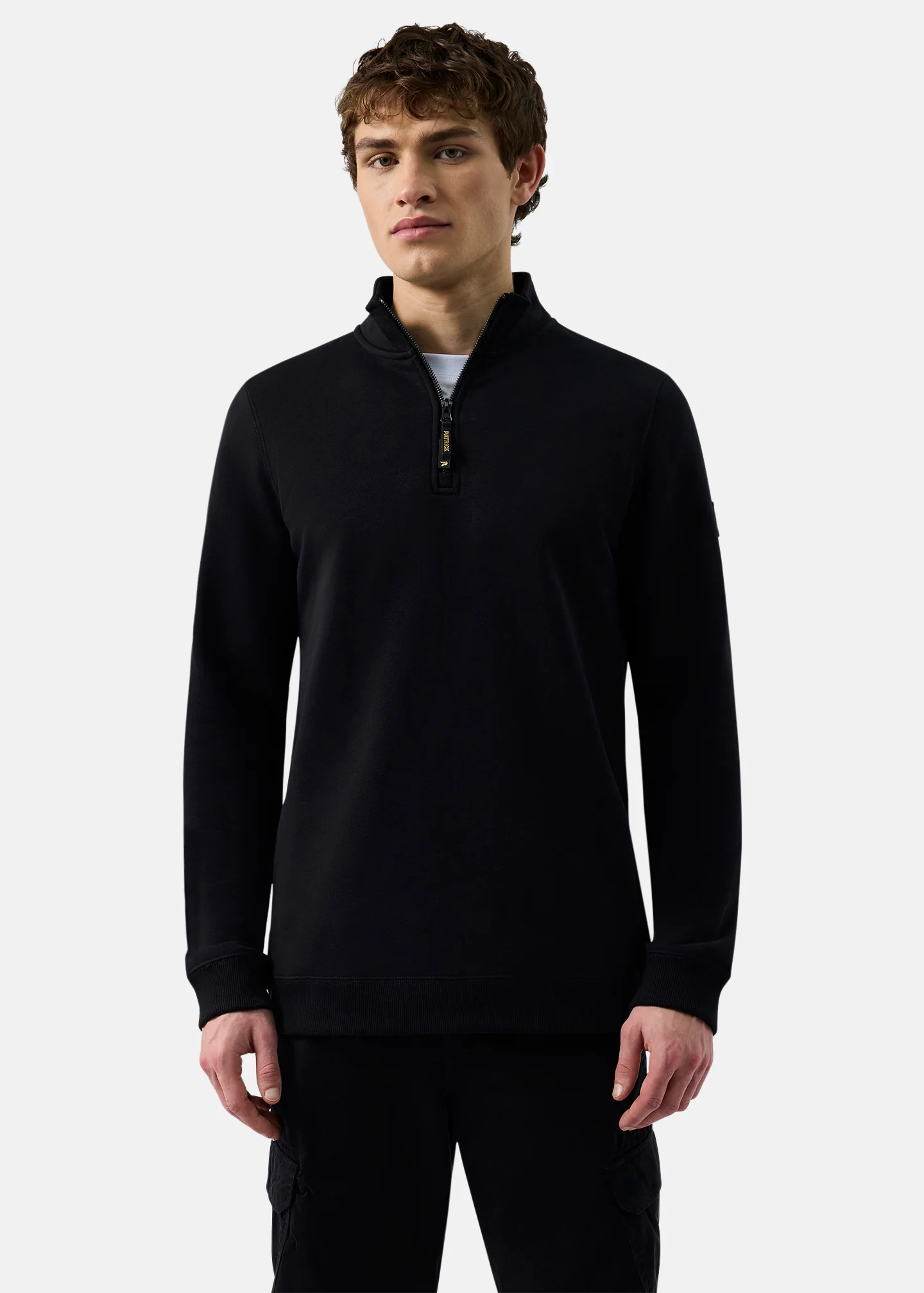 Harlem 1/4 Zip Top - Black