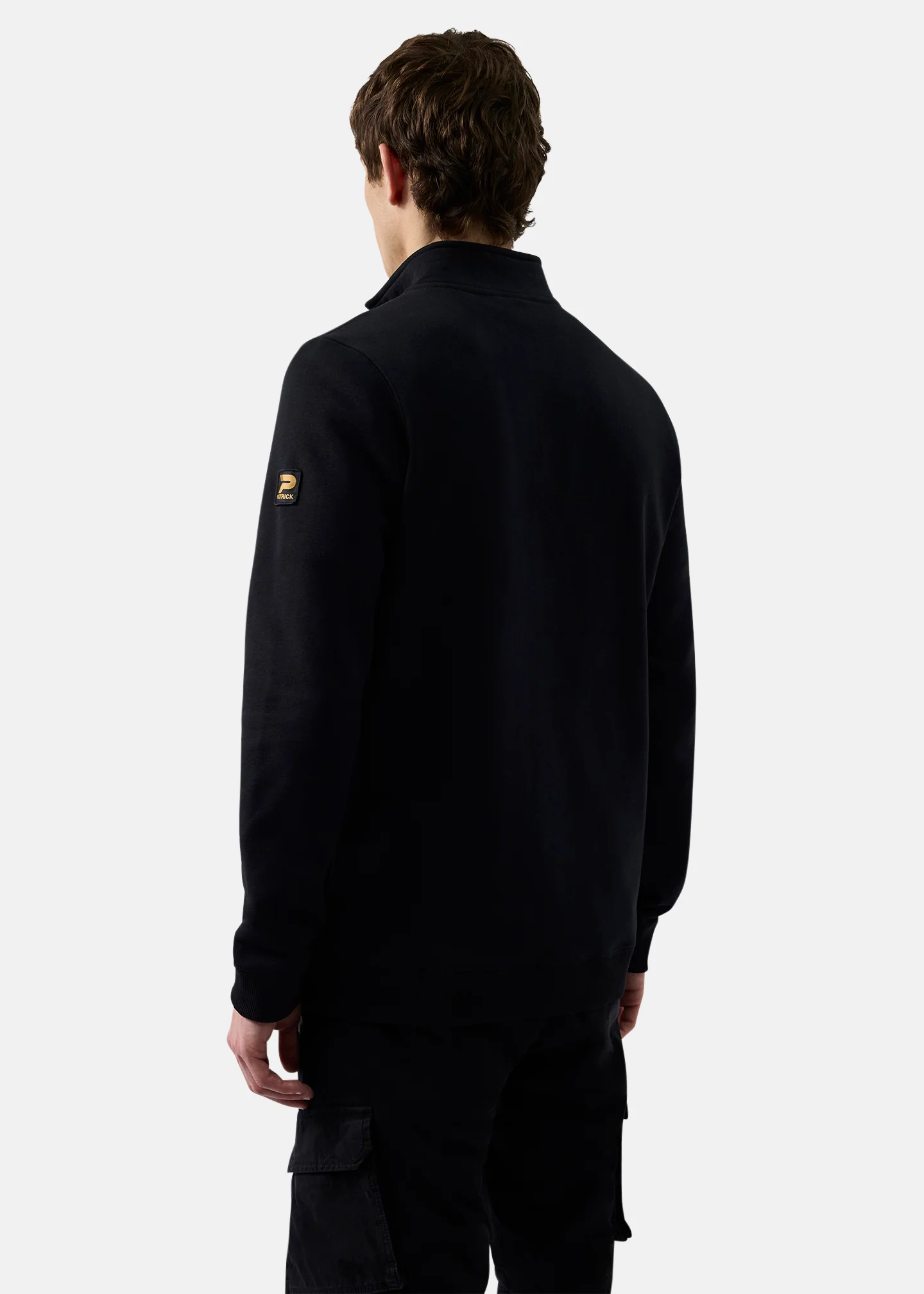 Harlem 1/4 Zip Top - Black - Image 2
