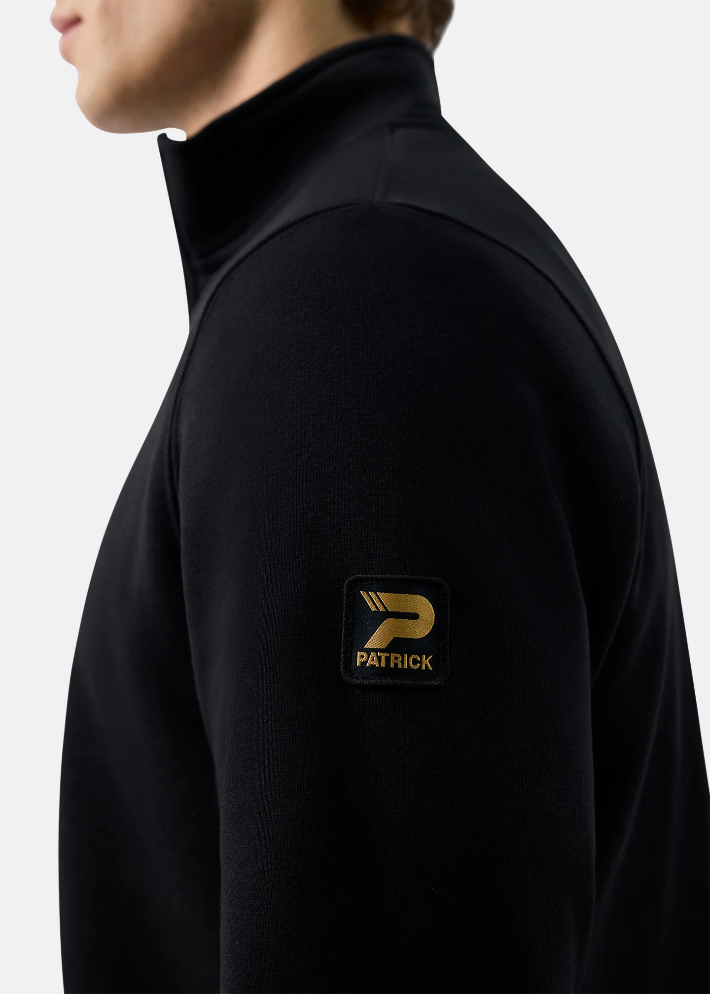 Harlem 1/4 Zip Top - Black - Image 5