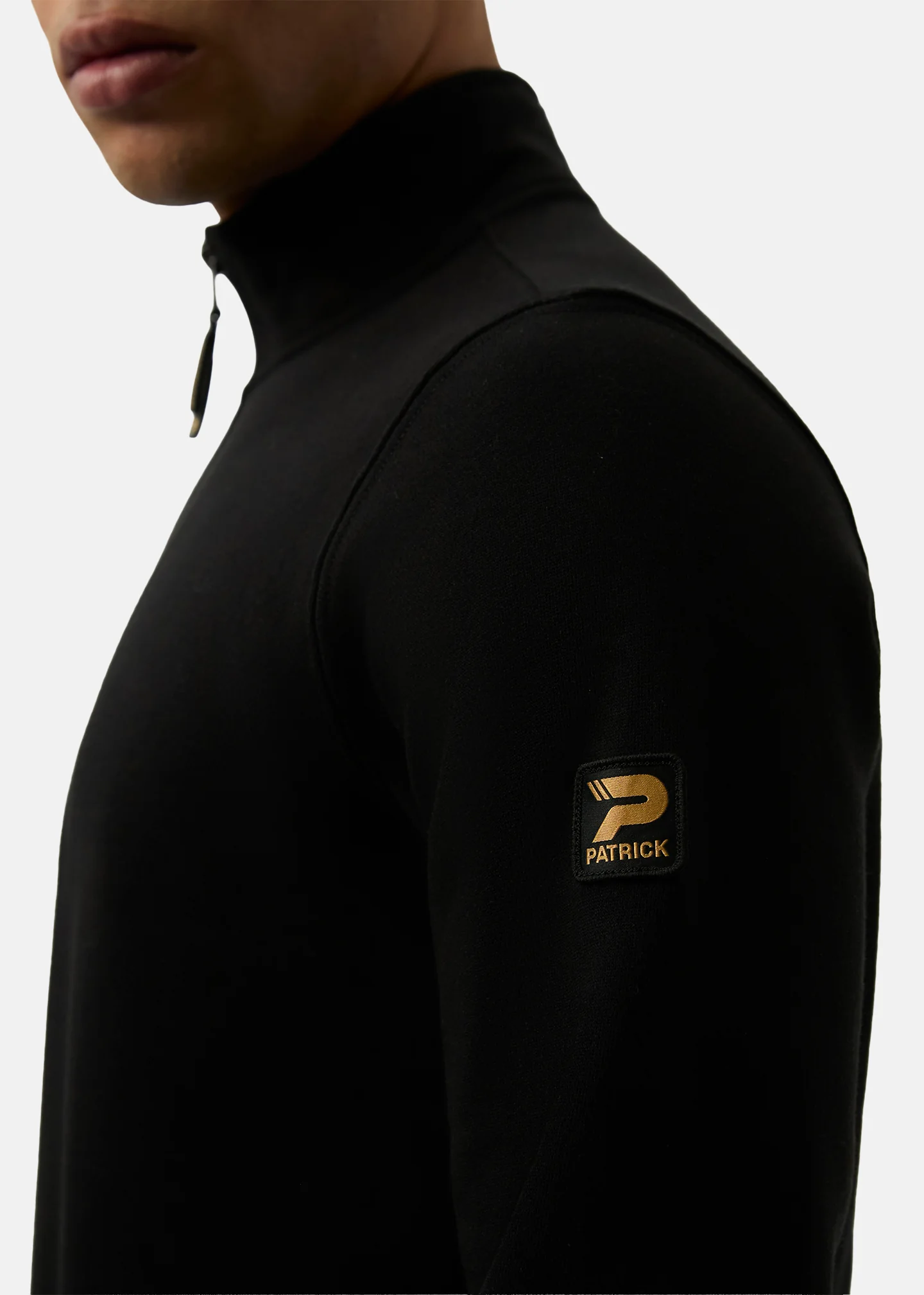 Harlem 1/4 Zip top - Black - Image 4