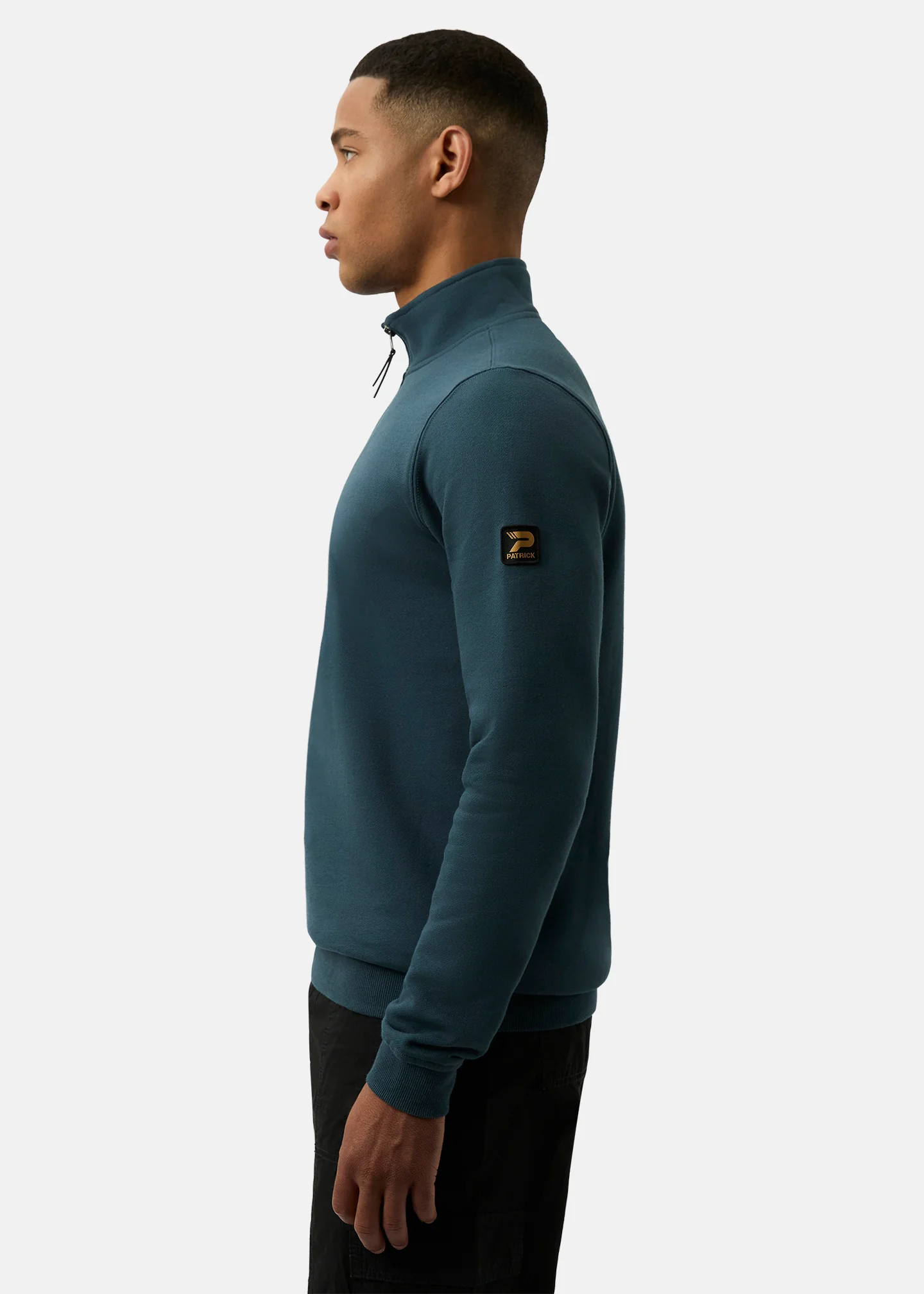 Harlem 1/4 Zip top - Dark Blue - Image 4