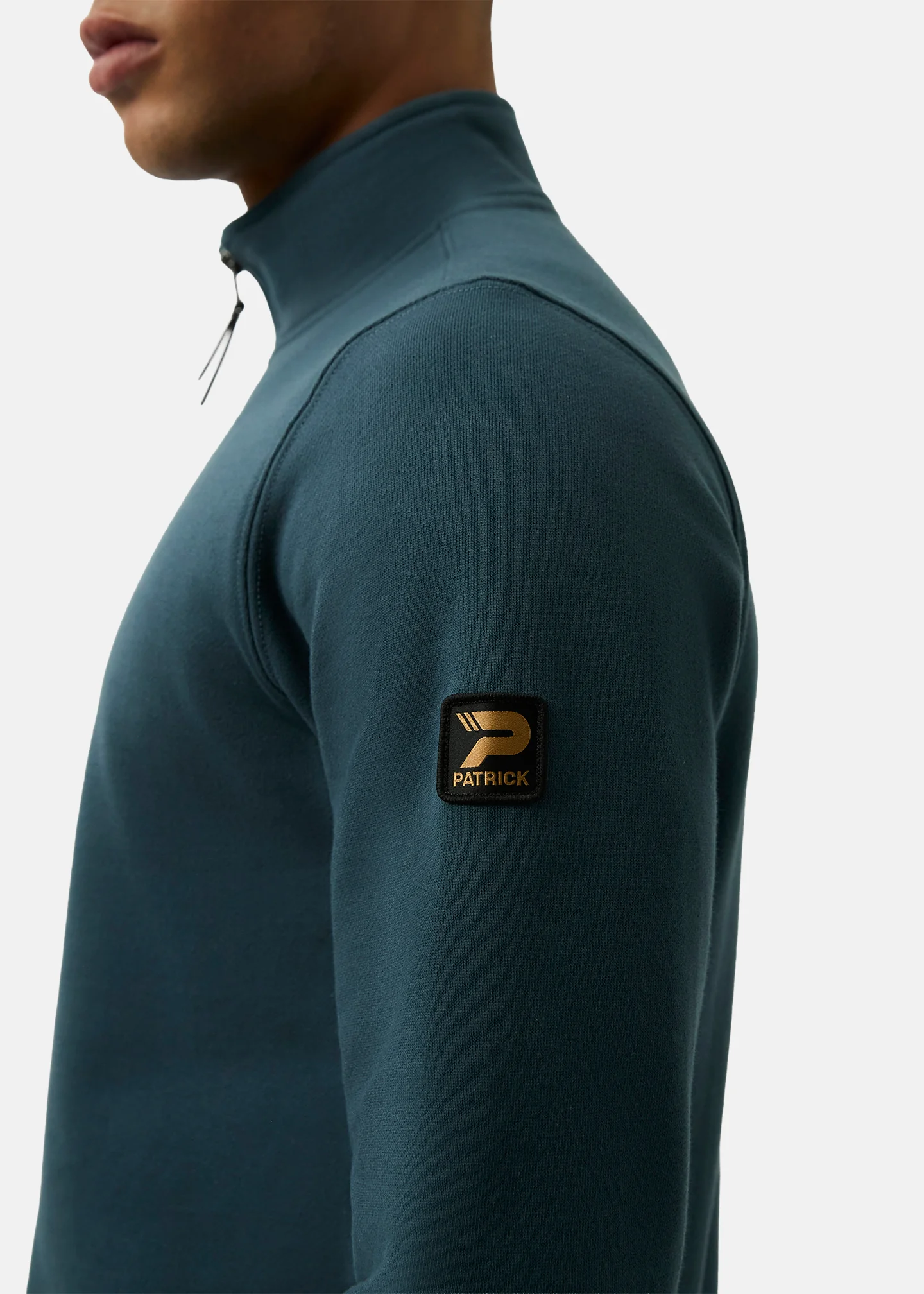 Harlem 1/4 Zip top - Dark Blue - Image 5