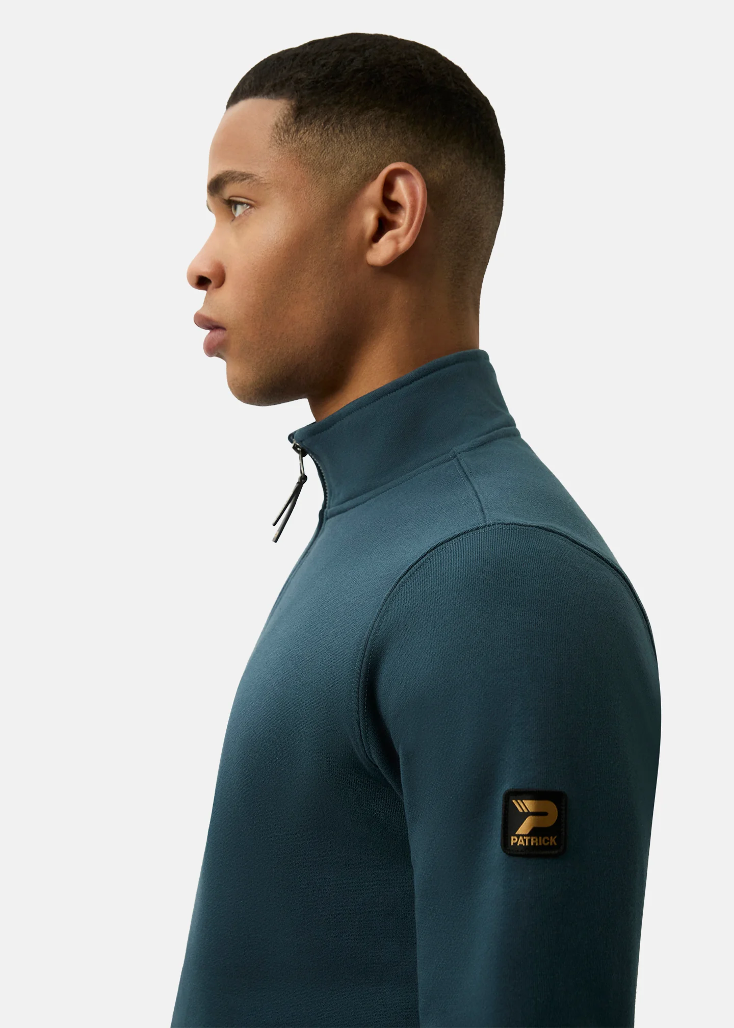 Harlem 1/4 Zip top - Dark Blue - Image 6