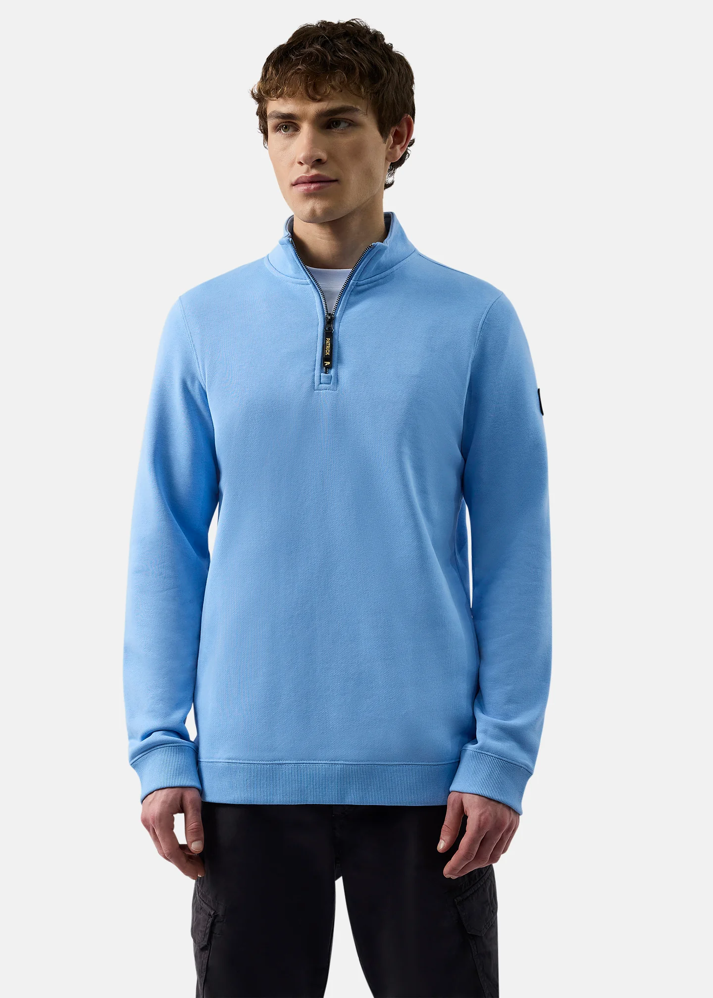 Harlem 1/4 Zip Top - Sky Blue