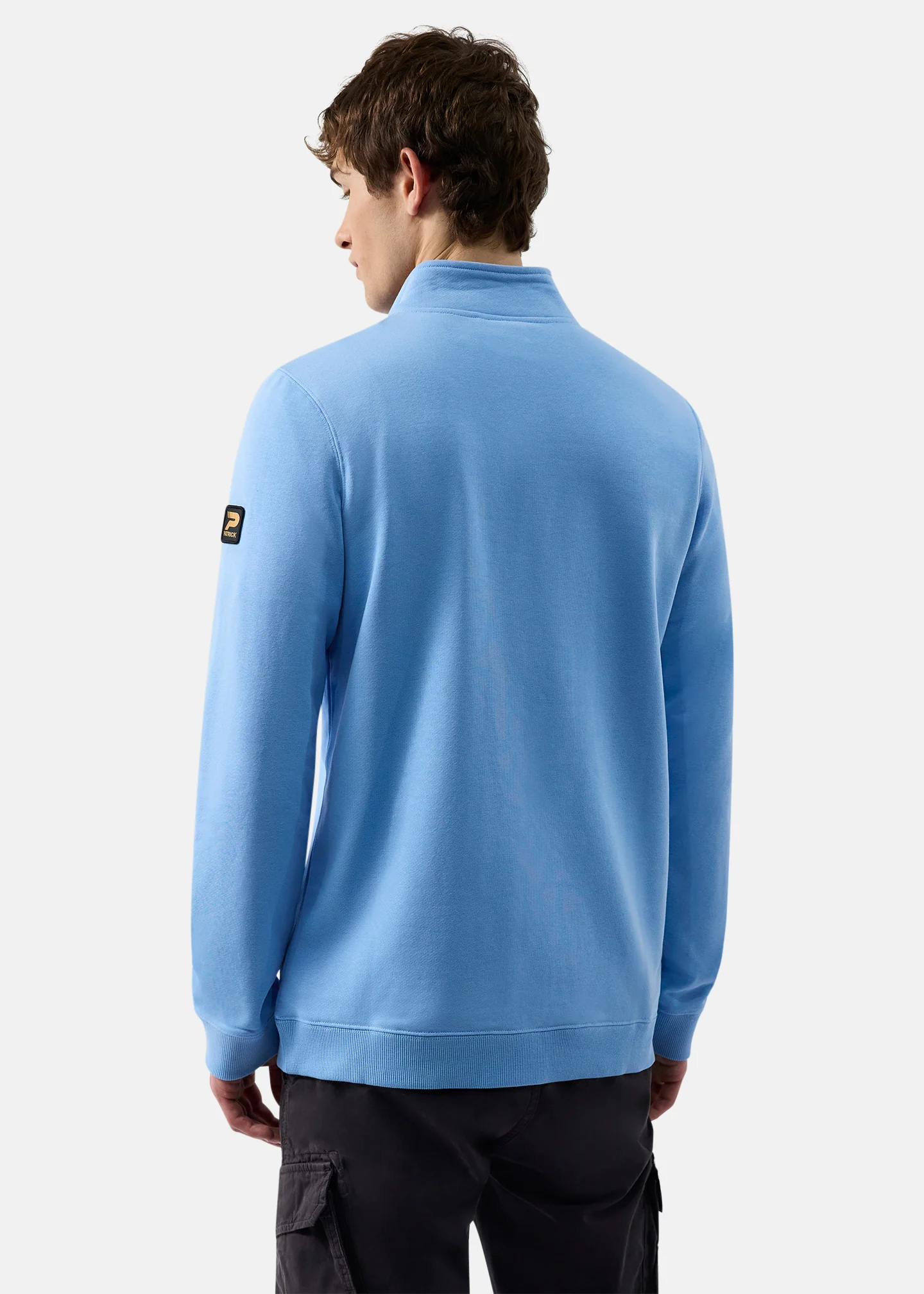 Harlem 1/4 Zip Top - Sky Blue - Image 2