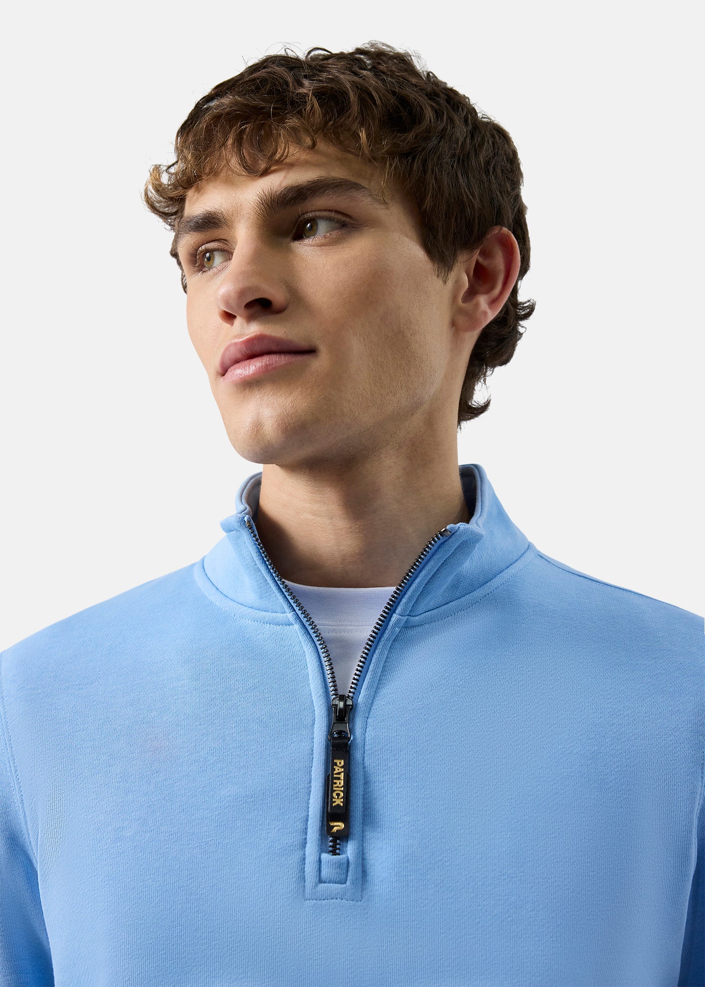 Harlem 1/4 Zip Top - Sky Blue - Image 4