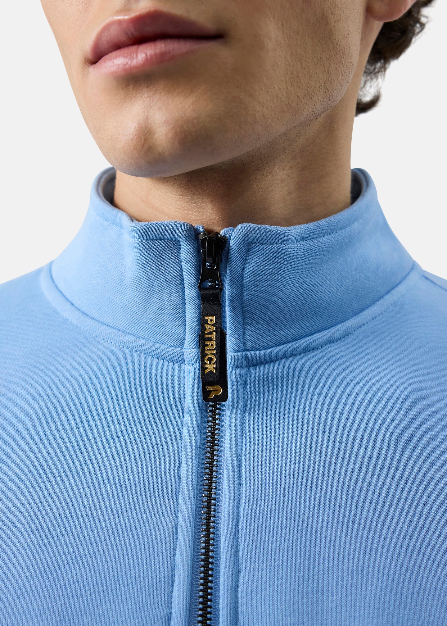 Harlem 1/4 Zip Top - Sky Blue - Image 5