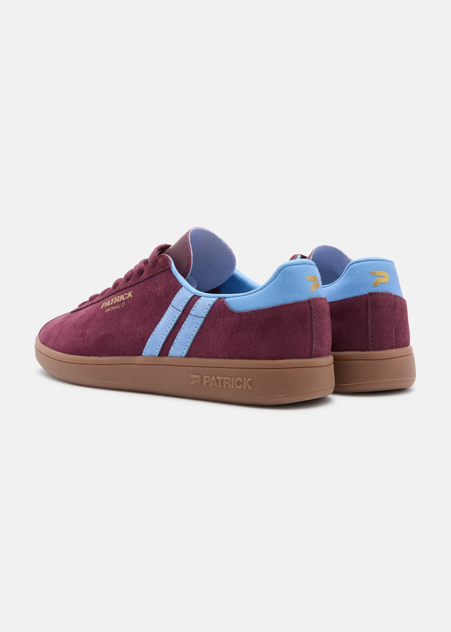 Monaco Cupsole - Burgundy/Sky Blue - Image 3