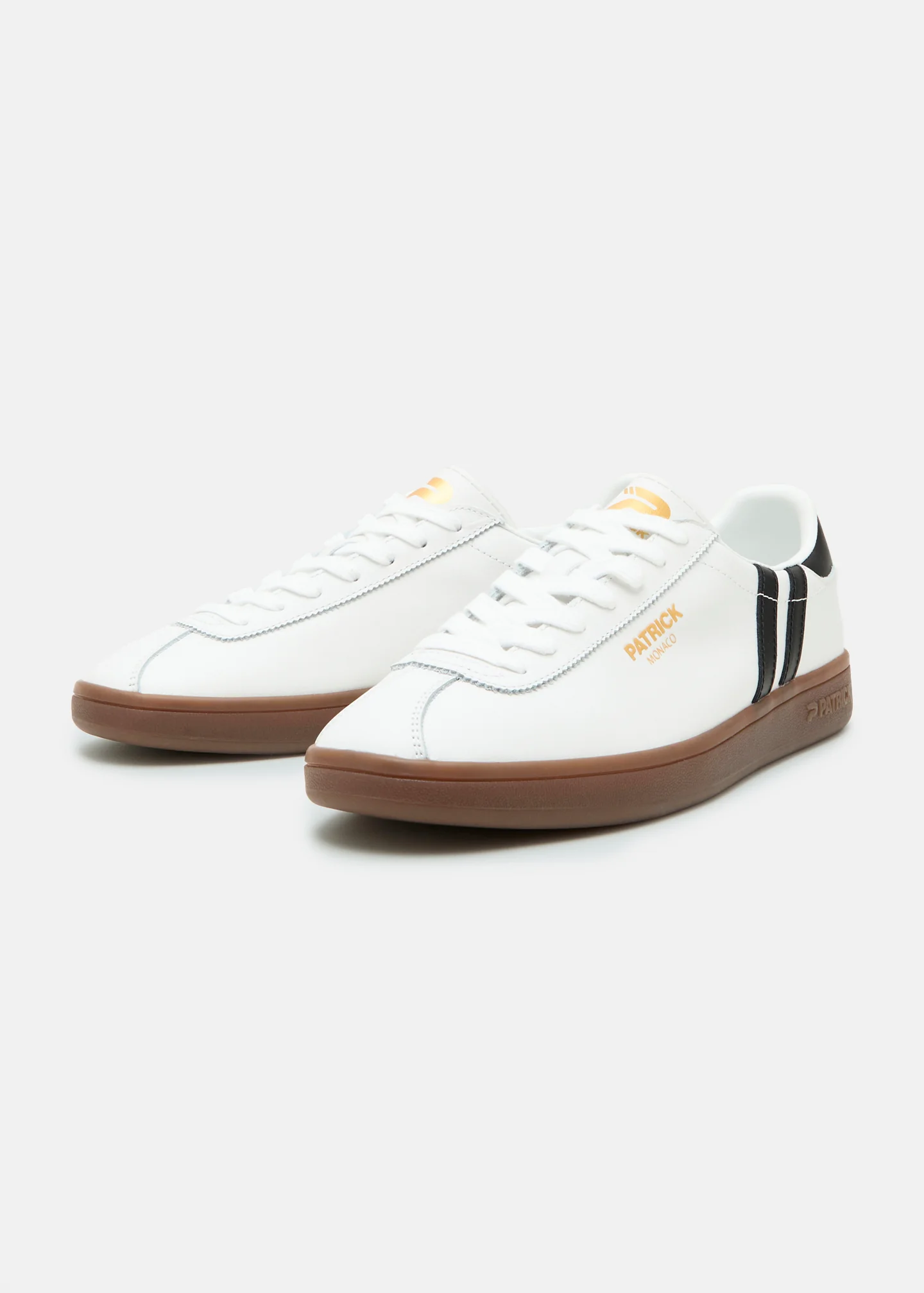 Monaco Cupsole - White/Black/Dark Gum - Image 2