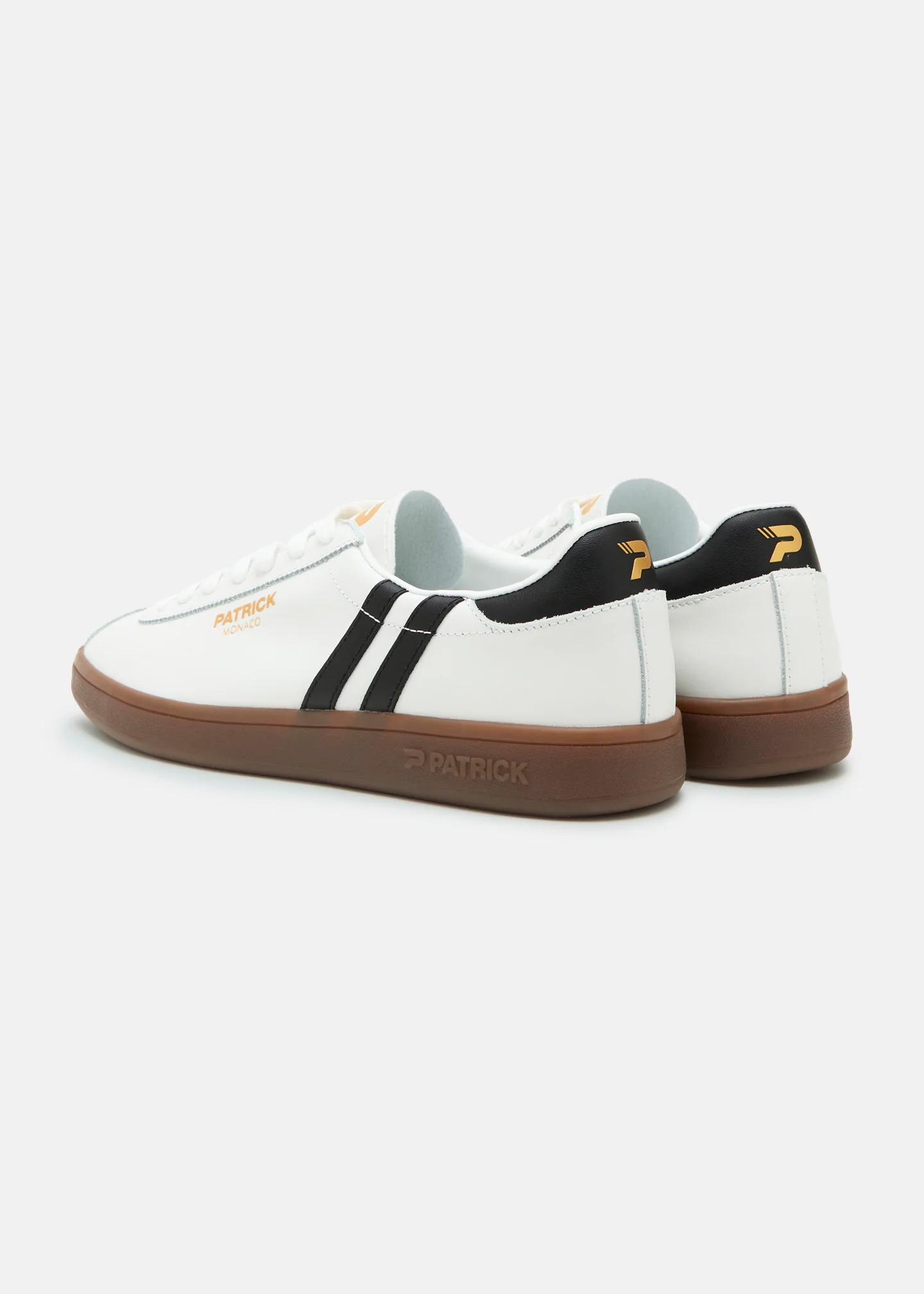 Monaco Cupsole - White/Black/Dark Gum - Image 3