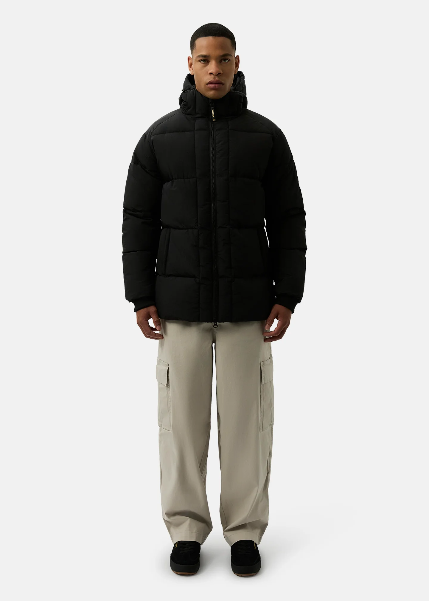 Noah Puffer Jacket - Black - Image 4
